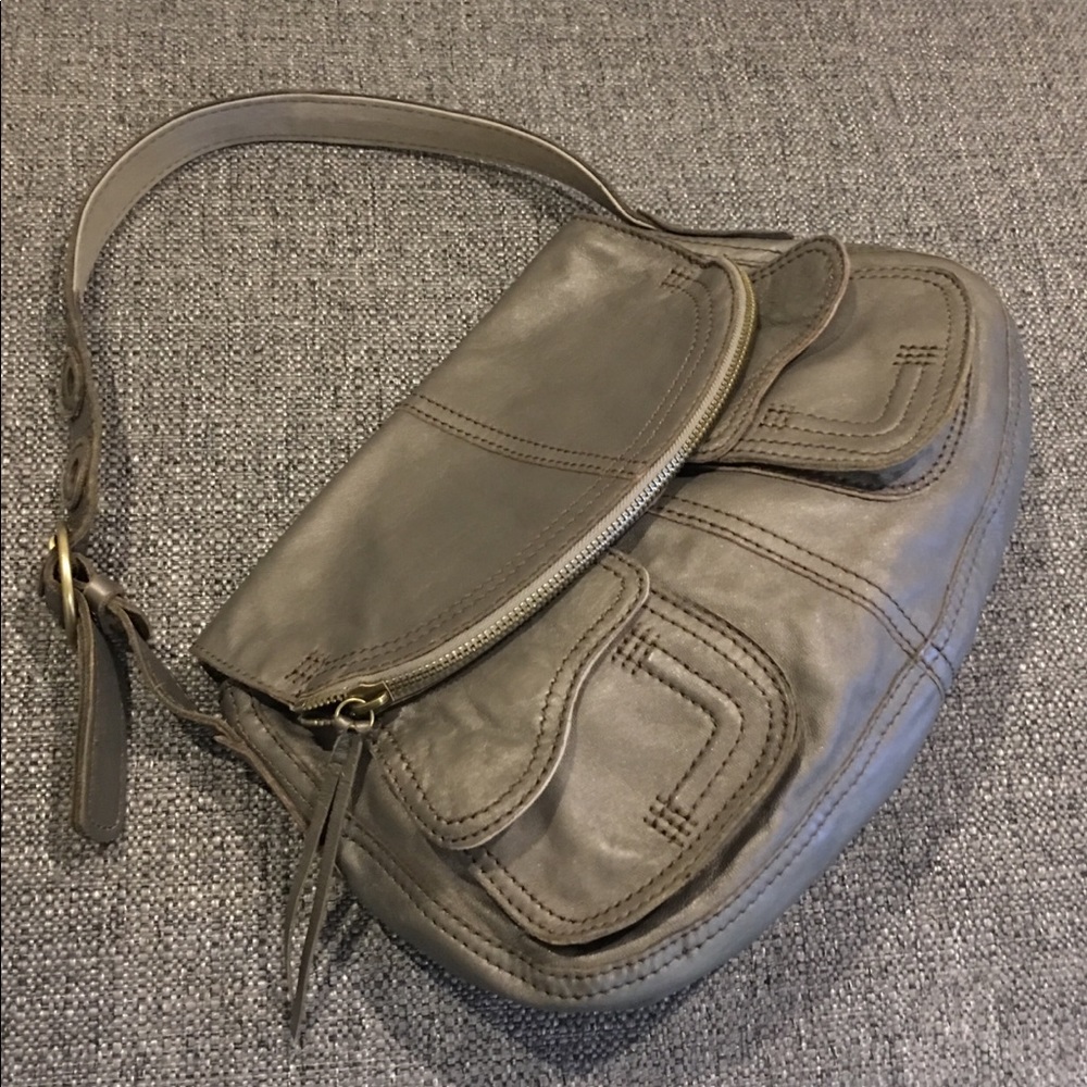 Leather shoulder bag by Lucky
